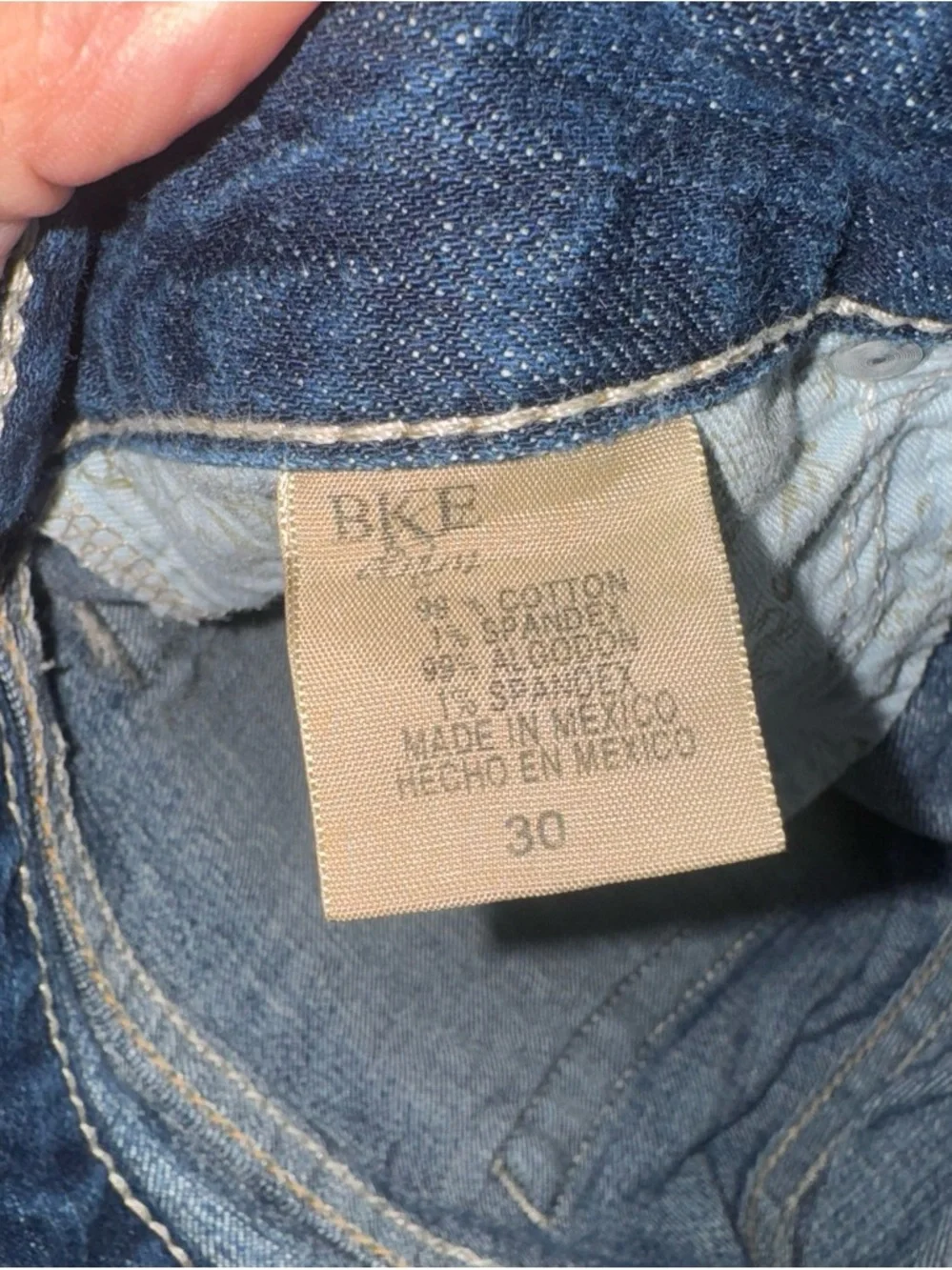 BKE Women's Blue Denim Jean Shorts
